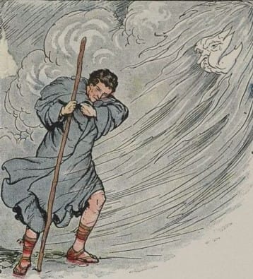 de noordenwind en de zon