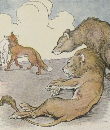 This image has an empty alt attribute; its file name is The-Lion-the-Bear-and-the-Fox-1.jpeg