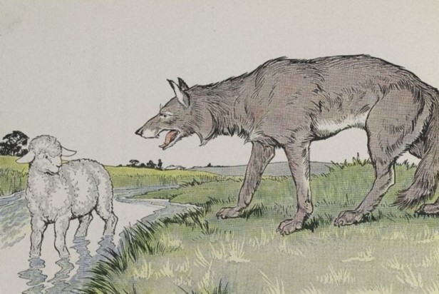This image has an empty alt attribute; its file name is The-Wolf-and-the-Lamb-1.jpeg
