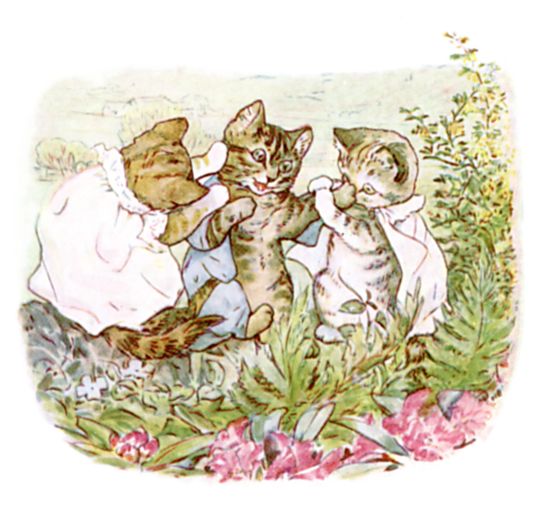 Moppet and Mittens tried to pull him together. Moppet and Mittens tried to pull him together.