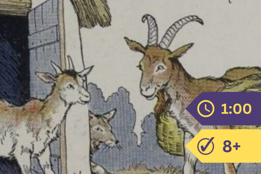 El lobo, el cabrito y la cabra – Fábula de Esopo