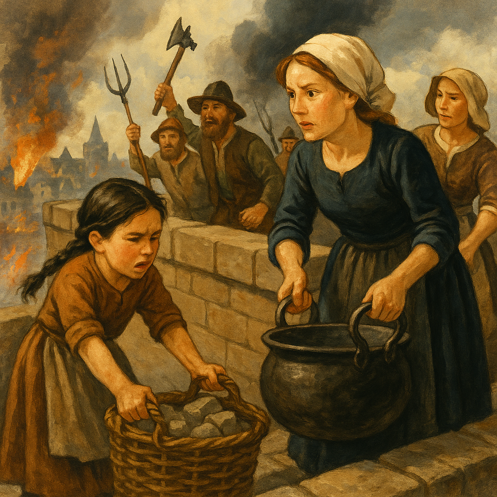 Griet and her mother defend the city walls in The Day All of Alkmaar Fought