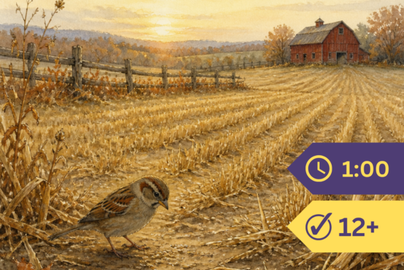 A Field of Stubble, lying sere by Emily Dickinson | Poem - Ririro
